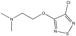 2-(4-chloro-1,2,5-thiadiazol-3-yloxy)-N,N-dimethylethanamine Struktur