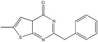 2-benzyl-6-methylthieno[2,3-d]pyrimidin-4(4aH)-one Struktur