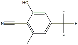 2-hydroxy-6-methyl-4-(trifluoromethyl)benzonitrile Struktur