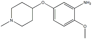 2-methoxy-5-(1-methylpiperidin-4-yloxy)aniline Struktur