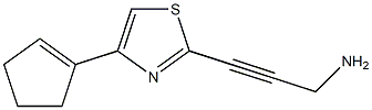 3-(5-cyclopentenylthiazol-2-yl)prop-2-yn-1-amine Struktur