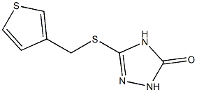 3-(thiophen-3-ylmethylthio)-1H-1,2,4-triazol-5(4H)-one Structure