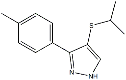 4-(isopropylthio)-3-p-tolyl-1H-pyrazole Struktur