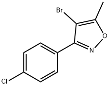 4-bromo-3-(4-chlorophenyl)-5-methylisoxazole, 1261236-53-6, 結構式