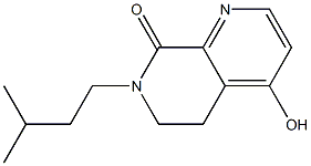 4-hydroxy-7-isopentyl-6,7-dihydro-1,7-naphthyridin-8(5H)-one Struktur