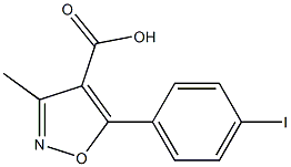 5-(4-iodophenyl)-3-methylisoxazole-4-carboxylic acid Struktur