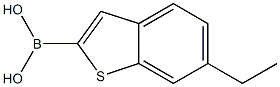 6-ethylbenzo[b]thiophen-2-ylboronic acid Struktur