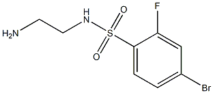 N-(2-aminoethyl)-4-bromo-2-fluorobenzenesulfonamide Struktur