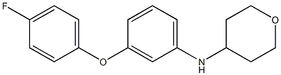 N-(3-(4-fluorophenoxy)phenyl)tetrahydro-2H-pyran-4-amine Struktur