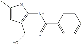 N-(3-(hydroxymethyl)-5-methylthiophen-2-yl)benzamide Struktur