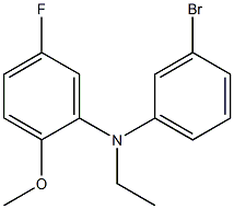 N-(3-bromophenyl)-N-ethyl-5-fluoro-2-methoxyaniline Struktur