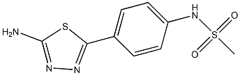 N-(4-(5-amino-1,3,4-thiadiazol-2-yl)phenyl)methanesulfonamide Struktur