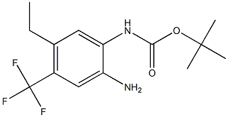 tert-butyl 2-amino-5-ethyl-4-(trifluoromethyl)phenylcarbamate Structure