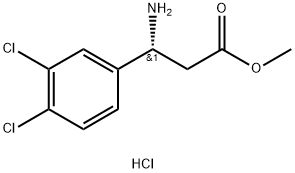 METHYL (3R)-3-AMINO-3-(3,4-DICHLOROPHENYL)PROPANOATE HYDROCHLORIDE Struktur