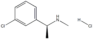 [(1S)-1-(3-CHLOROPHENYL)ETHYL](METHYL)AMINE HYDROCHLORIDE Struktur