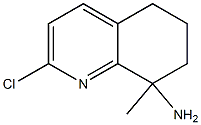 2-chloro-8-methyl-5,6,7,8-tetrahydroquinolin-8-amine Struktur