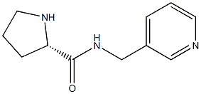 (S)-N-(pyridin-3-ylmethyl)pyrrolidine-2-carboxamide Struktur