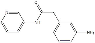 2-(3-aminophenyl)-N-(pyridin-3-yl)acetamide Struktur