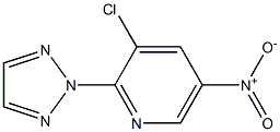 3-chloro-5-nitro-2-(2H-1,2,3-triazol-2-yl)pyridine Struktur