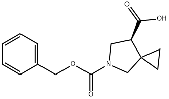 (S)-5-Cbz-5-Aza-spiro[2.4]heptane-7-carboxylic acid Struktur