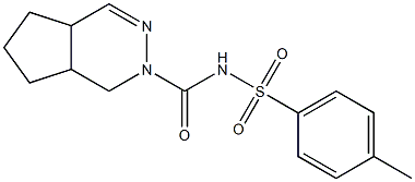 N-[(4-Methylphenyl)sulfonyl]-1,4a,5,6,7,7a-hexahydro-2H-cyclopenta[d] pyridazine-2-carboxamide Struktur