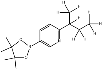 2-(sec-Butyl-d9)-pyridine-5-boronic acid pinacol ester Struktur