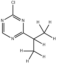 2-Chloro-4-(iso-propyl-d7)-1,3,5-triazine Struktur