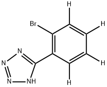 5-(2-Bromophenyl-d4)-2H-tetrazole Struktur