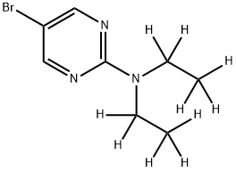 5-Bromo-2-(diethylamino-d10)-pyrimidine Struktur