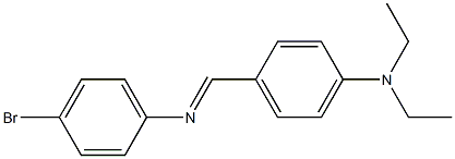 (4-bromophenyl)[4-(diethylamino)benzylidene]amine Struktur