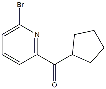 (6-BROMOPYRIDIN-2-YL)(CYCLOPENTYL)METHANONE Struktur