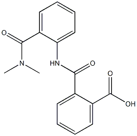 2-[({2-[(dimethylamino)carbonyl]phenyl}amino)carbonyl]benzoic acid Structure