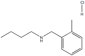 butyl[(2-methylphenyl)methyl]amine hydrochloride Struktur