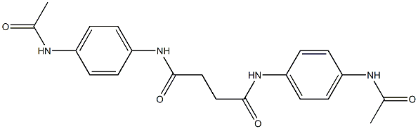 N,N'-bis[4-(acetylamino)phenyl]succinamide Struktur