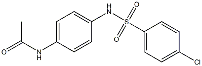 N-(4-{[(4-chlorophenyl)sulfonyl]amino}phenyl)acetamide Struktur