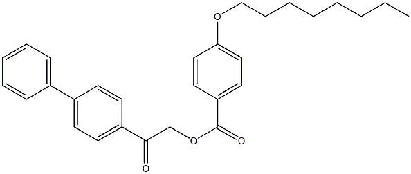 2-([1,1'-biphenyl]-4-yl)-2-oxoethyl 4-(octyloxy)benzoate Struktur