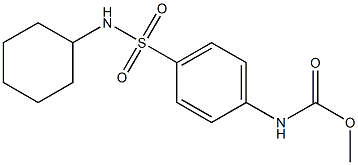 methyl (4-(N-cyclohexylsulfamoyl)phenyl)carbamate Struktur