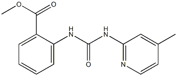 methyl 2-(3-(4-methylpyridin-2-yl)ureido)benzoate Struktur