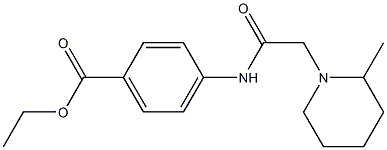 ethyl 4-(2-(2-methylpiperidin-1-yl)acetamido)benzoate Struktur