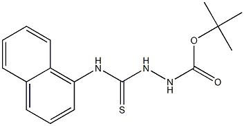 tert-butyl 2-(naphthalen-1-ylcarbamothioyl)hydrazinecarboxylate Struktur