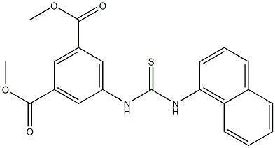 dimethyl 5-(3-(naphthalen-1-yl)thioureido)isophthalate Structure