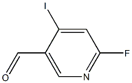 6-fluoro-4-iodonicotinaldehyde Struktur