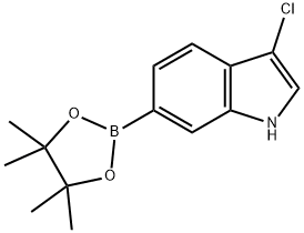 3-Chloro-6-(4,4,5,5-tetramethyl-[1,3,2]dioxaborolan-2-yl)-1H-indole Struktur