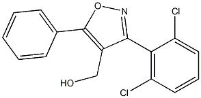 (3-(2,6-dichlorophenyl)-5-phenylisoxazol-4-yl)methanol Struktur