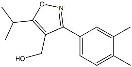 (3-(3,4-dimethylphenyl)-5-isopropylisoxazol-4-yl)methanol Struktur