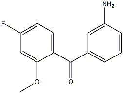 (3-aminophenyl)(4-fluoro-2-methoxyphenyl)methanone Struktur