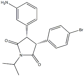 (3S,4R)-3-(3-aminophenyl)-4-(4-bromophenyl)-1-isopropylpyrrolidine-2,5-dione