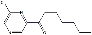 1-(6-chloropyrazin-2-yl)heptan-1-one Struktur