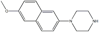 1-(6-methoxynaphthalen-2-yl)piperazine Struktur