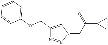 1-cyclopropyl-2-(4-(phenoxymethyl)-1H-1,2,3-triazol-1-yl)ethanone Structure